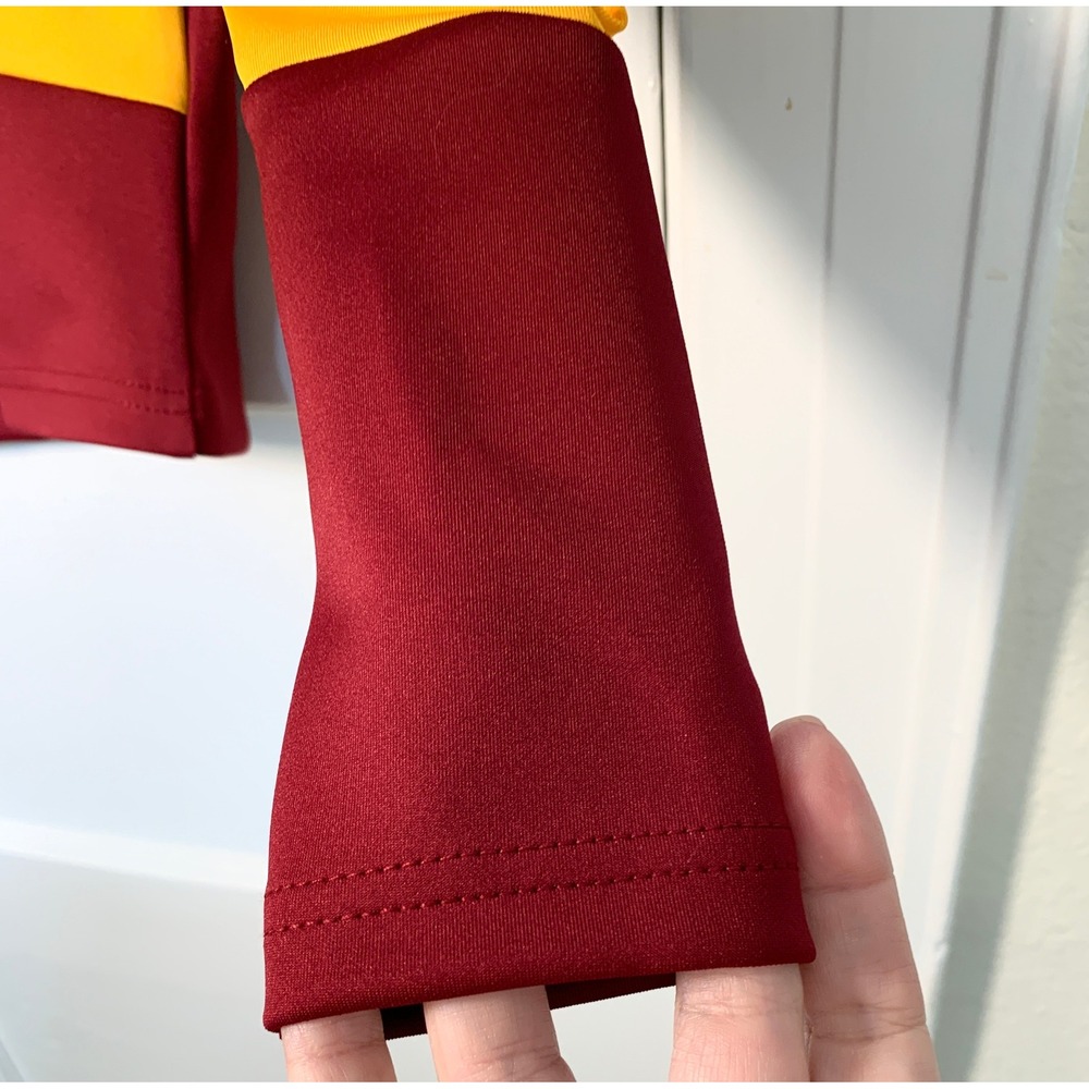 Washington Commanders Pro NFL Cheerleader Uniform Top Burgundy Gold Long Slv / M - Picture 6 of 12